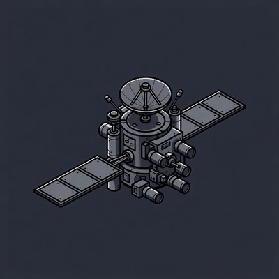 Isometric Satellite Illustration