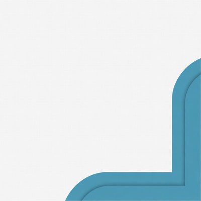 Blue Curved Corner Border