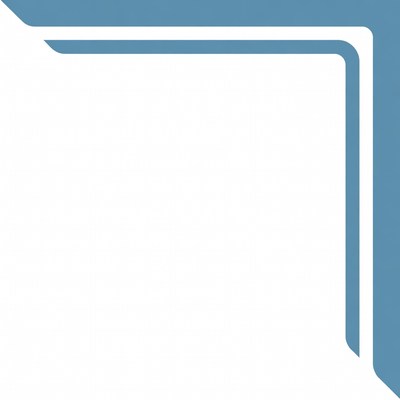 Blue Corner Border Frame