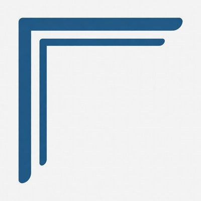 Blue Corner Bracket Vector Icon