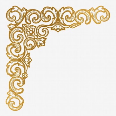 Gold Ornate Corner Border