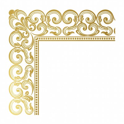 Gold Ornate Corner Border