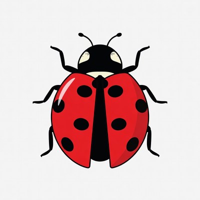 Red Ladybug Illustration
