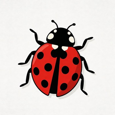 Red ladybug illustration