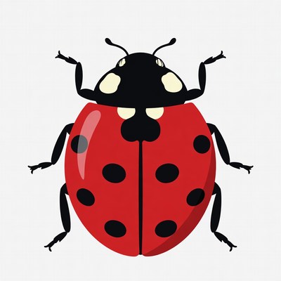 Red Ladybug Illustration