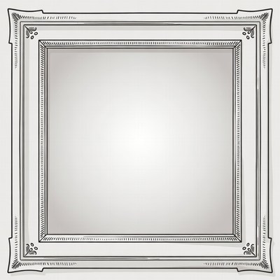 Ornate Empty Picture Frame