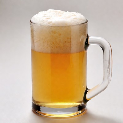 Beer mug with foam