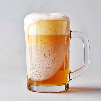 Pint of Beer with Foam