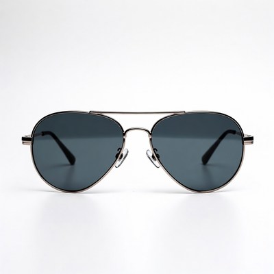 Aviator sunglasses on white background