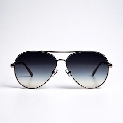 Gradient aviator sunglasses isolated