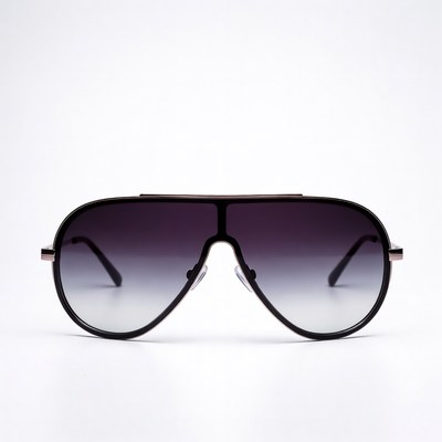 Black aviator gradient sunglasses
