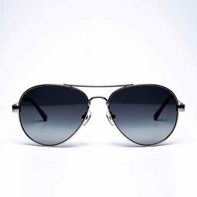 Gradient aviator sunglasses isolated
