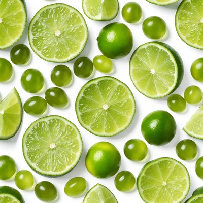 Fresh Lime Slices and Whole Limes