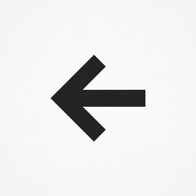 Black Left Arrow Icon
