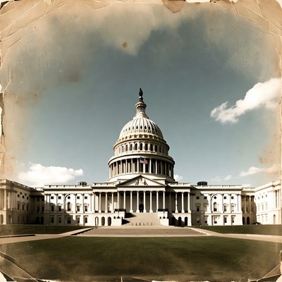 Vintage US Capitol Building