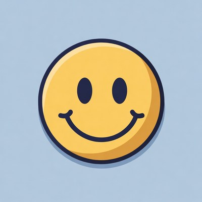 Smiling Yellow Emoticon Face