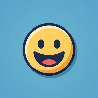 Grinning Yellow Emoji Face