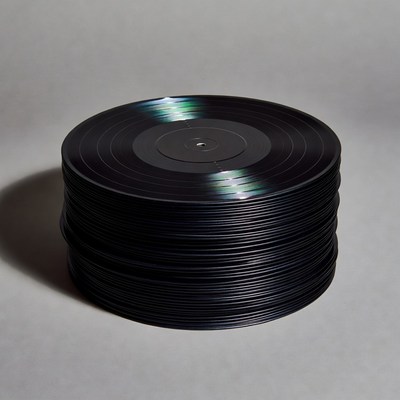 Stack of Vinyl Records