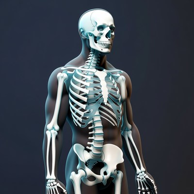 3D Human Skeleton Standing Pose