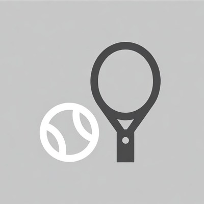 Tennis Racket and Ball Icon