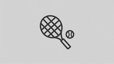 Tennis racket and ball icon