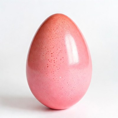 Pink speckled Easter egg