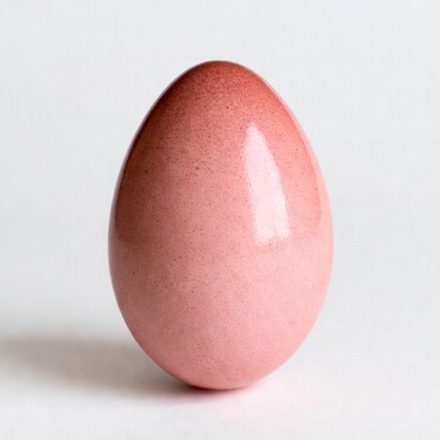 Pink glossy Easter egg