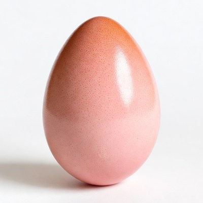 Pink speckled egg isolated