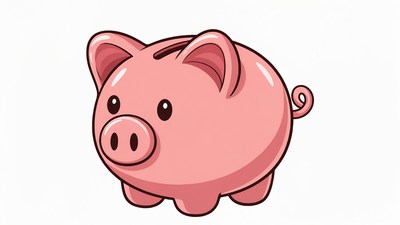 Cute Pink Piggy Bank