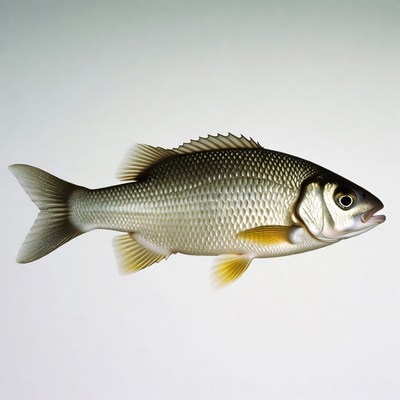 Common Bream Fish Isolated Background