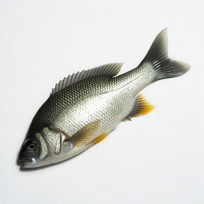 Silver sea bream fish