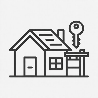 House with Key Icon