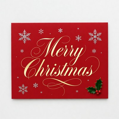 Merry Christmas red card