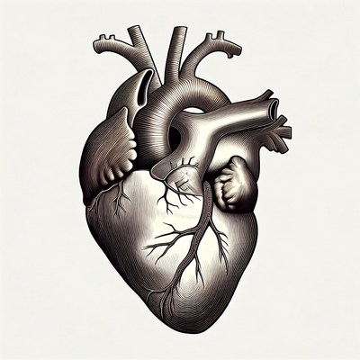 Detailed Human Heart Illustration