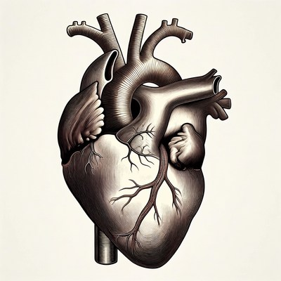 Detailed Human Heart Illustration