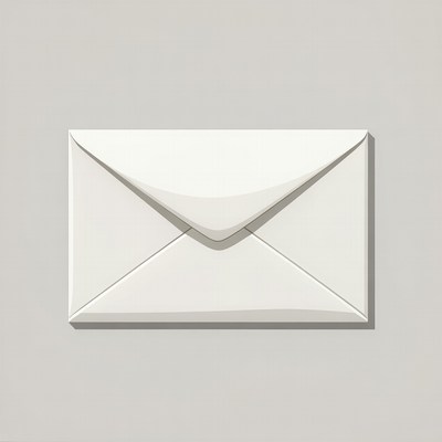 White envelope illustration