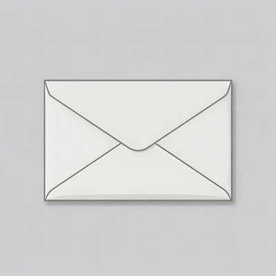 White Envelope Illustration