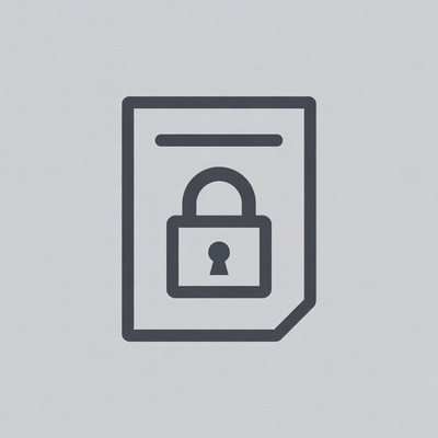 Locked Document Icon