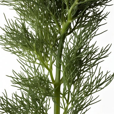 Fresh Dill Plant Isolated Background