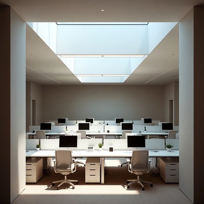 Modern Empty Open-Plan Office