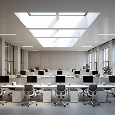 Modern Empty Open-Plan Office