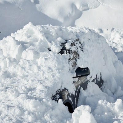 Car Buried in Snow