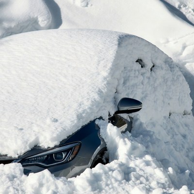 Car Buried in Snow