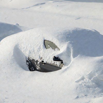 Car Buried in Snow