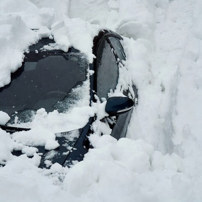 Car Buried in Snow