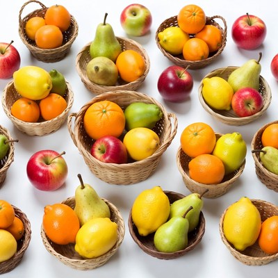 Baskets of Fresh Fruits