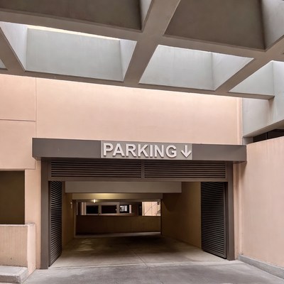 Parking Garage Entrance Sign