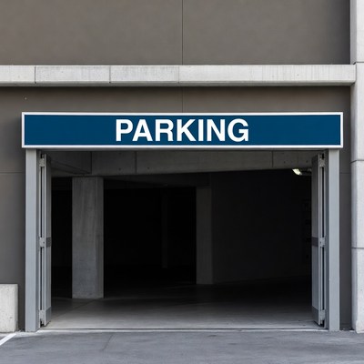 Open Parking Garage Entrance