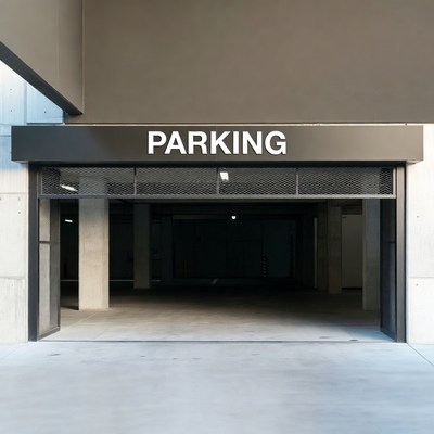 Open Parking Garage Entrance