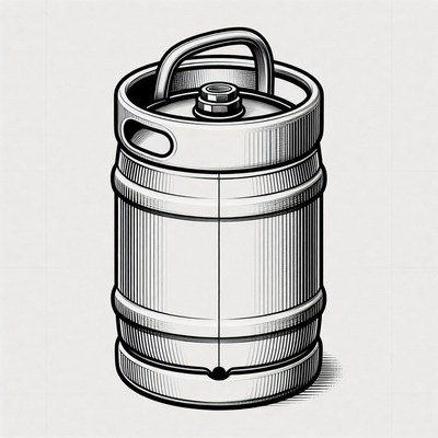 Beer Keg Illustration